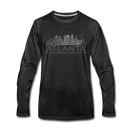 Atlanta, Georgia Long Sleeve T-Shirt - Skylines Unisex Atlanta Long Sleeve Shirt - charcoal gray