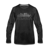 Atlanta, Georgia Long Sleeve T-Shirt - Skylines Unisex Atlanta Long Sleeve Shirt - charcoal gray