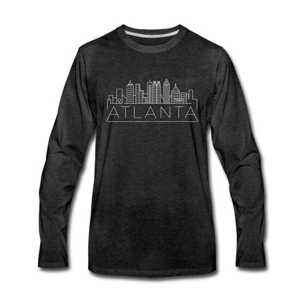 Atlanta, Georgia Long Sleeve T-Shirt - Skylines Unisex Atlanta Long Sleeve Shirt - charcoal gray
