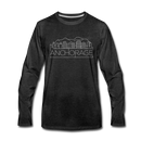 Anchorage, Alaska Long Sleeve T-Shirt - Skylines Unisex Anchorage Long Sleeve Shirt - charcoal gray