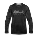 Austin, Texas Long Sleeve T-Shirt - Skylines Unisex Austin Long Sleeve Shirt - charcoal gray