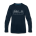 Austin, Texas Long Sleeve T-Shirt - Skylines Unisex Austin Long Sleeve Shirt - deep navy