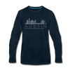 Austin, Texas Long Sleeve T-Shirt - Skylines Unisex Austin Long Sleeve Shirt - deep navy