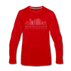 Birmingham, Alabama Long Sleeve T-Shirt - Skylines Unisex Birmingham Long Sleeve Shirt - red