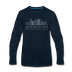 Birmingham, Alabama Long Sleeve T-Shirt - Skylines Unisex Birmingham Long Sleeve Shirt - deep navy