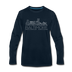 Baltimore, Maryland Long Sleeve T-Shirt - Skylines Unisex Baltimore Long Sleeve Shirt - deep navy