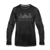 Buffalo, New York Long Sleeve T-Shirt - Skylines Unisex Buffalo Long Sleeve Shirt - charcoal gray