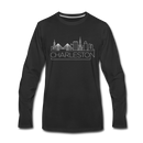 Charleston, South Carolina Long Sleeve T-Shirt - Skylines Unisex Charleston Long Sleeve Shirt - black