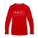 Charleston, South Carolina Long Sleeve T-Shirt - Skylines Unisex Charleston Long Sleeve Shirt - red