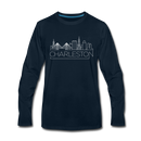 Charleston, South Carolina Long Sleeve T-Shirt - Skylines Unisex Charleston Long Sleeve Shirt - deep navy