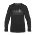 Charlotte, North Carolina Long Sleeve T-Shirt - Skylines Unisex Charlotte Long Sleeve Shirt - black