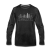 Charlotte, North Carolina Long Sleeve T-Shirt - Skylines Unisex Charlotte Long Sleeve Shirt - charcoal gray