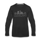 Cleveland, Ohio Long Sleeve T-Shirt - Skylines Unisex Cleveland Long Sleeve Shirt - black