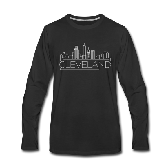 Cleveland, Ohio Long Sleeve T-Shirt - Skylines Unisex Cleveland Long Sleeve Shirt - black