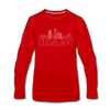 Cleveland, Ohio Long Sleeve T-Shirt - Skylines Unisex Cleveland Long Sleeve Shirt - red