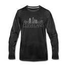 Cleveland, Ohio Long Sleeve T-Shirt - Skylines Unisex Cleveland Long Sleeve Shirt - charcoal gray