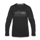 Colorado Springs, Colorado Long Sleeve T-Shirt - Skylines Unisex Colorado Springs Long Sleeve Shirt - black