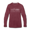 Colorado Springs, Colorado Long Sleeve T-Shirt - Skylines Unisex Colorado Springs Long Sleeve Shirt - heather burgundy