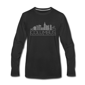 Columbus, Ohio Long Sleeve T-Shirt - Skylines Unisex Columbus Long Sleeve Shirt - black
