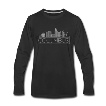 Columbus, Ohio Long Sleeve T-Shirt - Skylines Unisex Columbus Long Sleeve Shirt - black