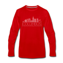 Columbus, Ohio Long Sleeve T-Shirt - Skylines Unisex Columbus Long Sleeve Shirt - red