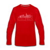 Columbus, Ohio Long Sleeve T-Shirt - Skylines Unisex Columbus Long Sleeve Shirt - red