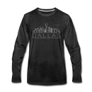 Dallas, Texas Long Sleeve T-Shirt - Skylines Unisex Dallas Long Sleeve Shirt - charcoal gray