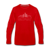 Detroit, Michigan Long Sleeve T-Shirt - Skylines Unisex Detroit Long Sleeve Shirt - red