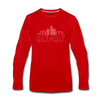 Detroit, Michigan Long Sleeve T-Shirt - Skylines Unisex Detroit Long Sleeve Shirt - red