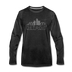Detroit, Michigan Long Sleeve T-Shirt - Skylines Unisex Detroit Long Sleeve Shirt - charcoal gray
