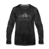 Detroit, Michigan Long Sleeve T-Shirt - Skylines Unisex Detroit Long Sleeve Shirt - charcoal gray