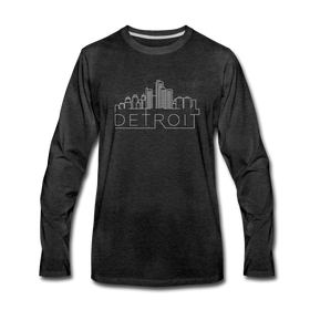 Detroit, Michigan Long Sleeve T-Shirt - Skylines Unisex Detroit Long Sleeve Shirt