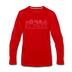 El Paso, Texas Long Sleeve T-Shirt - Skylines Unisex El Paso Long Sleeve Shirt - red