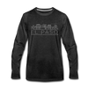 El Paso, Texas Long Sleeve T-Shirt - Skylines Unisex El Paso Long Sleeve Shirt - charcoal gray