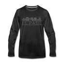 El Paso, Texas Long Sleeve T-Shirt - Skylines Unisex El Paso Long Sleeve Shirt - charcoal gray