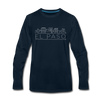 El Paso, Texas Long Sleeve T-Shirt - Skylines Unisex El Paso Long Sleeve Shirt - deep navy