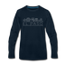 El Paso, Texas Long Sleeve T-Shirt - Skylines Unisex El Paso Long Sleeve Shirt - deep navy