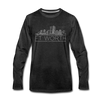 Fort Worth, Texas Long Sleeve T-Shirt - Skylines Unisex Fort Worth Long Sleeve Shirt - charcoal gray