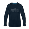 Fresno, California Long Sleeve T-Shirt - Skylines Unisex Fresno Long Sleeve Shirt - deep navy