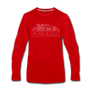 Honolulu, Hawaii Long Sleeve T-Shirt - Skylines Unisex Honolulu Long Sleeve Shirt - red