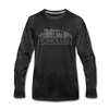 Honolulu, Hawaii Long Sleeve T-Shirt - Skylines Unisex Honolulu Long Sleeve Shirt - charcoal gray