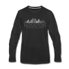 Houston, Texas Long Sleeve T-Shirt - Skylines Unisex Houston Long Sleeve Shirt - black