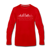 Houston, Texas Long Sleeve T-Shirt - Skylines Unisex Houston Long Sleeve Shirt - red
