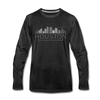 Houston, Texas Long Sleeve T-Shirt - Skylines Unisex Houston Long Sleeve Shirt - charcoal gray