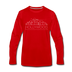 Hollywood, California Long Sleeve T-Shirt - Skylines Unisex Hollywood Long Sleeve Shirt - red