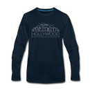 Hollywood, California Long Sleeve T-Shirt - Skylines Unisex Hollywood Long Sleeve Shirt - deep navy