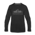 Indianapolis, Indiana Long Sleeve T-Shirt - Skylines Unisex Indianapolis Long Sleeve Shirt - black
