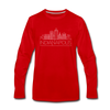 Indianapolis, Indiana Long Sleeve T-Shirt - Skylines Unisex Indianapolis Long Sleeve Shirt - red