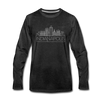 Indianapolis, Indiana Long Sleeve T-Shirt - Skylines Unisex Indianapolis Long Sleeve Shirt - charcoal gray