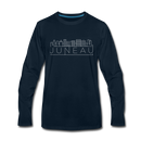 Juneau, Alaska Long Sleeve T-Shirt - Skylines Unisex Juneau Long Sleeve Shirt - deep navy